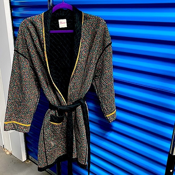 Vintage Floral Cozy Wrap Robe - Picture 1 of 8